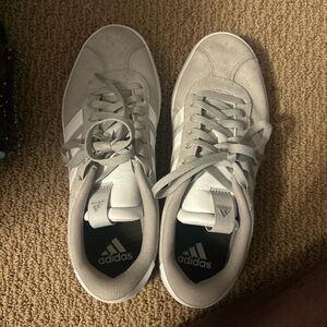 Adidas Classic Gray and White Shoes